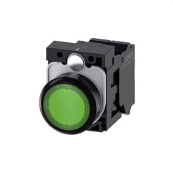 Siemens Drucktaster beleuchtet 22mm rund gruen 1S...