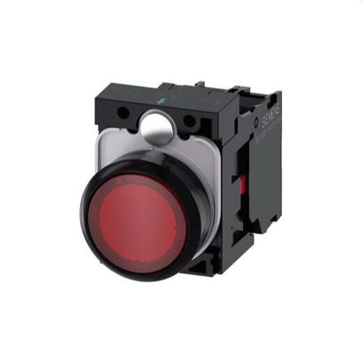 Siemens Drucktaster beleuchtet 22mm rund rot 1OE 3SU1106-0AB20-1CA0