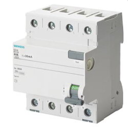 Siemens FI-Schutzschalter 4polig Typ AC 63A 30mA 400V...