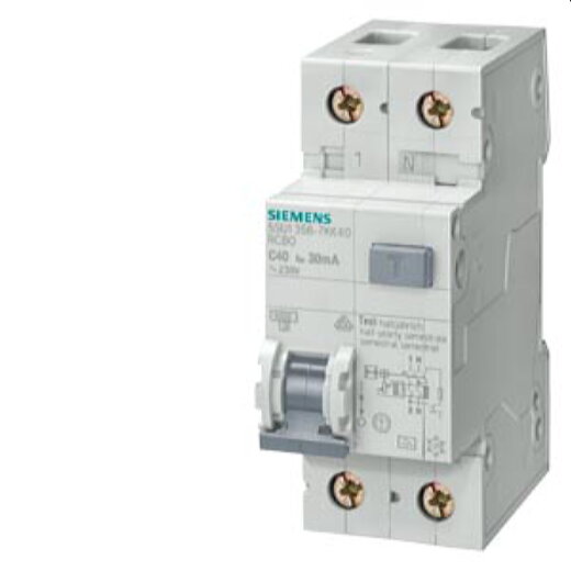Siemens FI/LS-Schalter 6kA, 1+Npolig B6A 5SU1656-6KK06