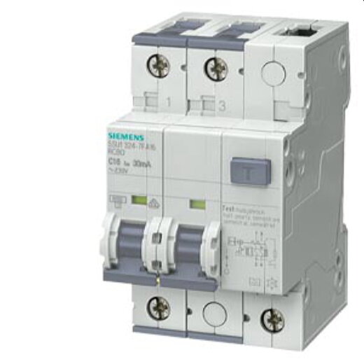 Siemens FI/LS-Schalter 10kA 2polig C25A 3TE 5SU1324-7FA25