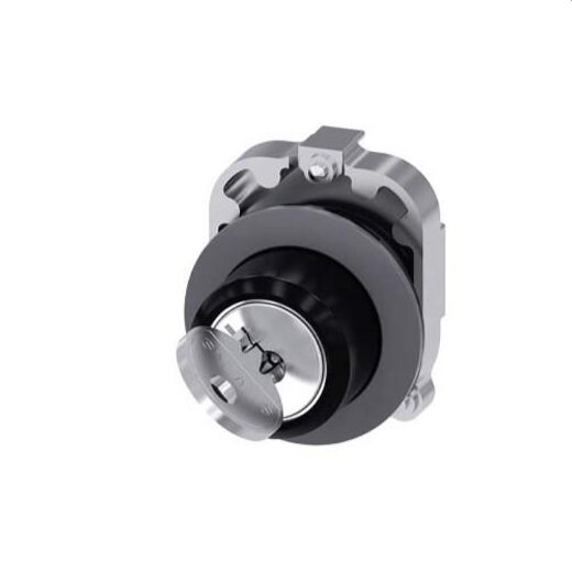 Siemens Schlüsselschalter RONIS 30mm rund Metall matt I