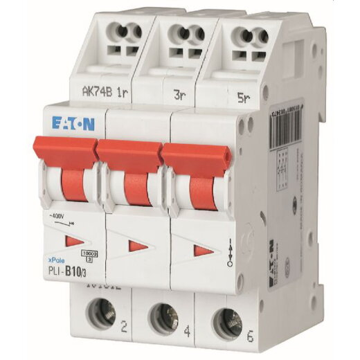 EATON Electric Leitungsschutzschalter PLI-C10/3 C10A 3polig (Steckkl.)