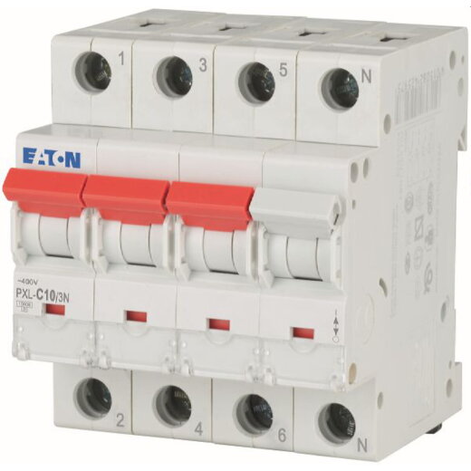 EATON Electric Leitungsschutzschalter PXL-C10/3N C10A 3polig+N