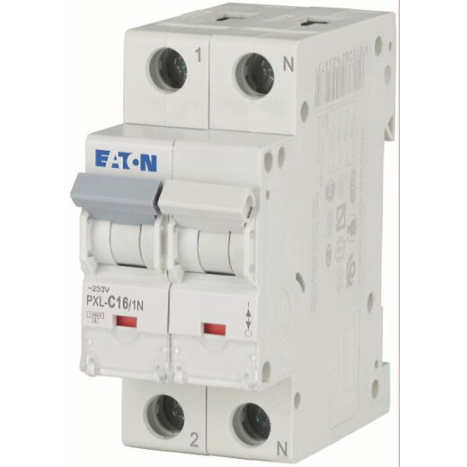 EATON Electric Leitungsschutzschalter PXL-C16/1N C16A 1polig+N