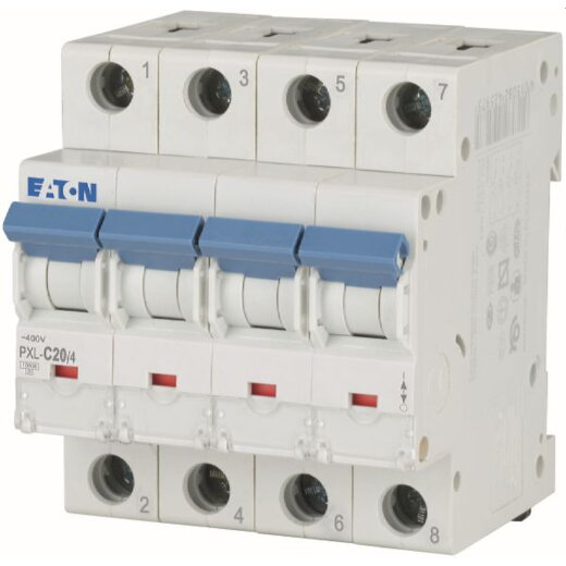 EATON Electric Leitungsschutzschalter PXL-C20/4 C20A 4polig
