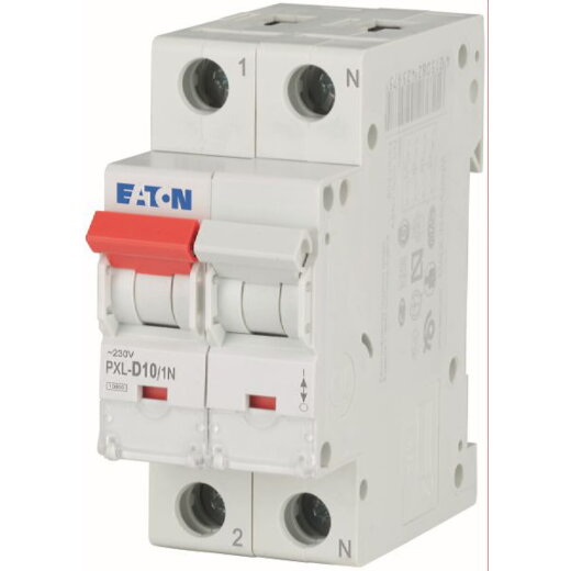EATON Electric Leitungsschutzschalter PXL-D10/1N D10A 1polig+N