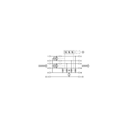 Phoenix Contact Überspannungsschutzgerät PT-IQ-4X1+F-24DC-PT