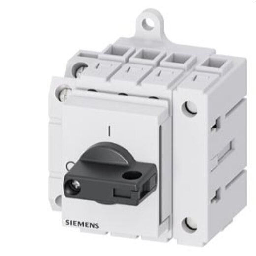 Siemens Lasttrennschalter 3LD3 Iu63A 3po+N 22,0kW schwarz 1Ö+1S 3LD3430-1TL11