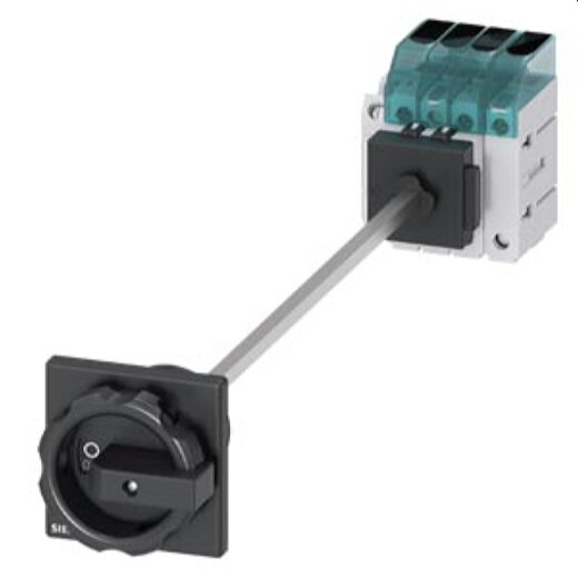 Siemens Lasttrennschalter 3LD3 Iu16A 3pol+N 7,5kW schwarz 1Ö+1S 3LD3048-1TL51