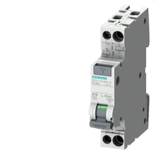 Siemens FI/LS-Schalter kompakt 6kA Typ A 30mA C4 5SV1316-7KK04