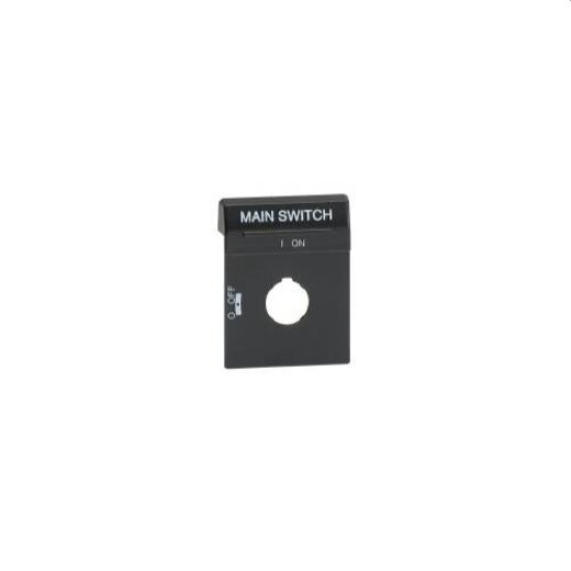 ABB Stotz-Kontakt Textschild OPBS1EN1 schwarz 1SCA111520R1001