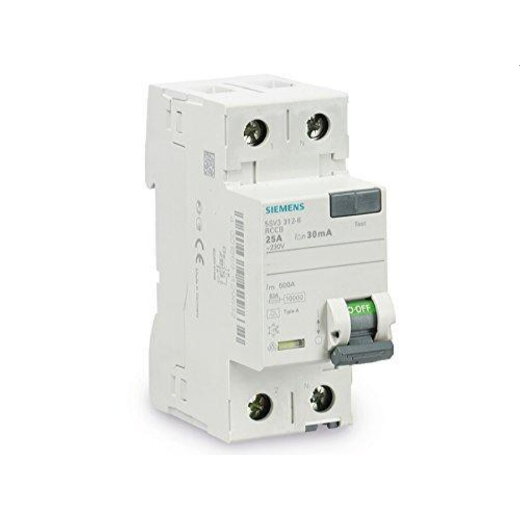 Siemens FI-Schutzschalter, FI 25/0,03A 2polig 5SV3312-6