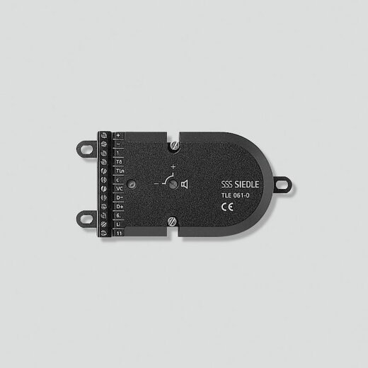 Siedle Einbautürlautsprecher TLE 061-01 schwarz 1+n-Technik