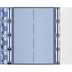 Bticino Tastenmodul 352182 8 Ruftasten-D ALLWHITE 4x2