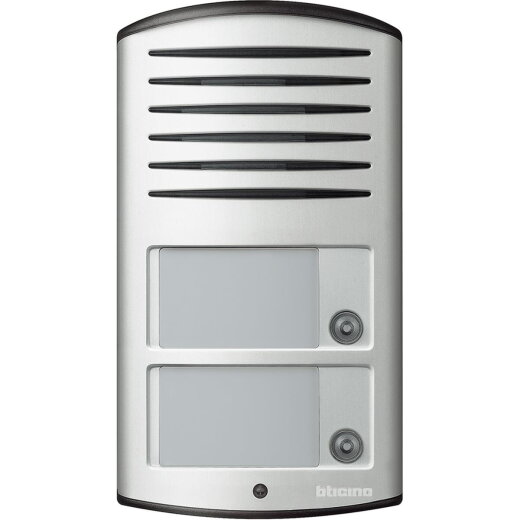 Bticino Audio-Türstation 342921 2-Draht 2 Ruftasten alu AP