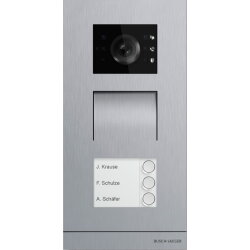 Busch-Jaeger H81381P3-S-03 Video 3fach, edelstahl