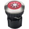 Grothe Klingeltaster PROTACT 105 LED rot V2A 63052