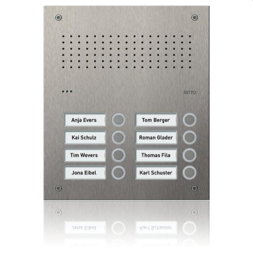 Ritto Türstation Acero Pur Edelstahl 8WE 2 Spalten