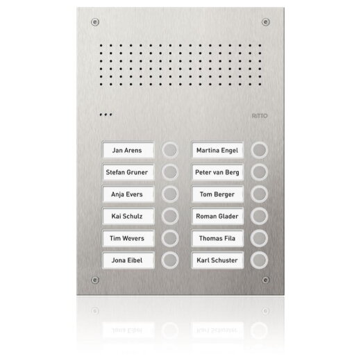 Ritto Türstation Acero Pur Edelstahl 12WE 2 Spalten