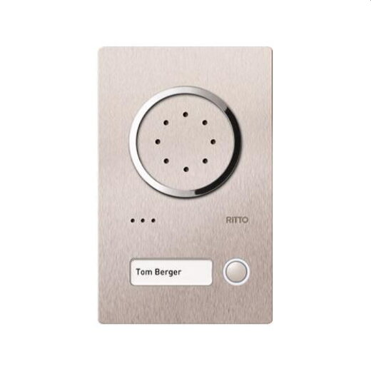 Ritto Acero Edelstahl-Türstation Audio 1810120 1 Teilnehmer