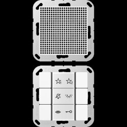 Jung Audio-Innenstation, Serie AS/A, alpinweiß...