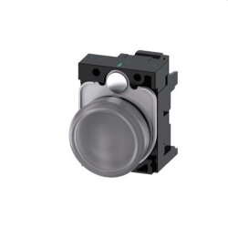 Siemens Leuchtmelder 22mm rund klar Linse glatt...