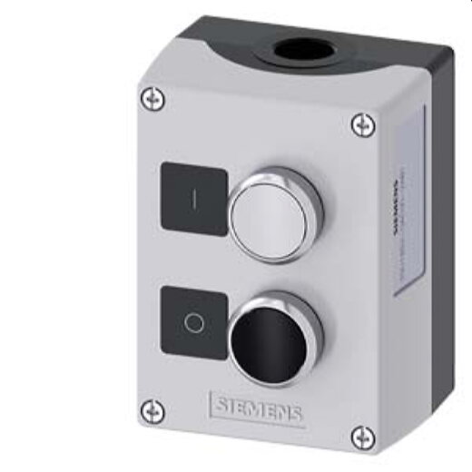 Siemens Gehäuse für Befehlsgeräte 22mm rund Metall 3SU1852-0AC00-2AB1