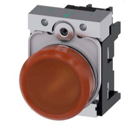 Siemens Leuchtmelder 22mm rund amber Linse glatt...