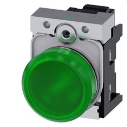 Siemens Leuchtmelder 22mm rund grün Linse glatt...
