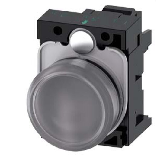 Siemens Leuchtmelder 22mm rund klar Linse glatt 3SU1103-6AA70-3AA0