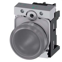 Siemens Leuchtmelder 22mm rund klar Linse glatt...