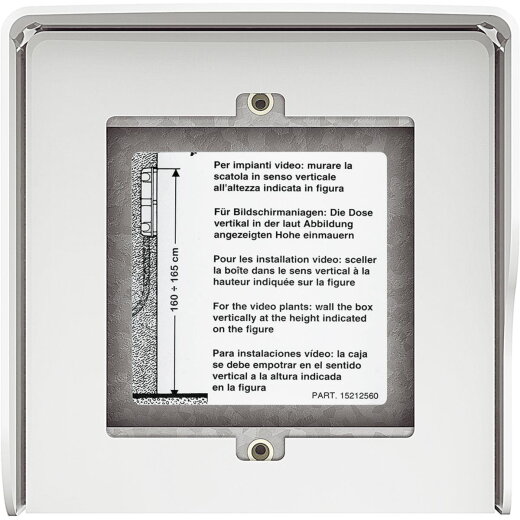 Bticino AP-Kasten 350612 1 Modul ALLWHITE