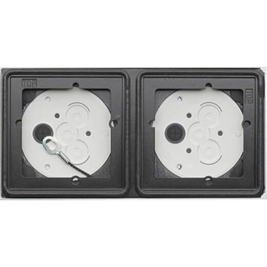 Gira AP-Gehäuse 5502902 2Module 1x2 Verkehrsweiss lack.