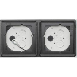 Gira AP-Gehäuse 5502902 2Module 1x2 Verkehrsweiss lack.