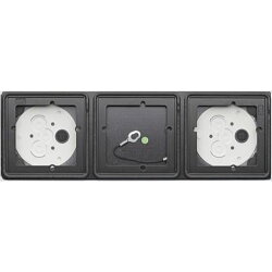 Gira AP-Gehäuse 5503902 3Module 1x3 Verkehrsweiss lack.