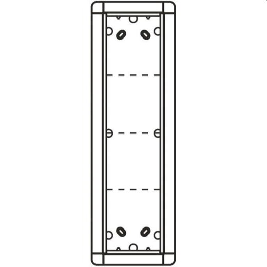 Ritto Portier UP-Rahmen 1881420 4fach silber