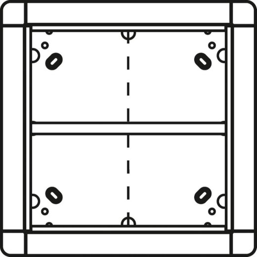 Ritto Portier UP-Rahmen 1881570 4fach quad. weiss
