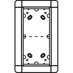 Ritto Portier AP-Rahmen 1883220 2fach silber