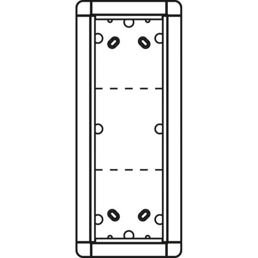 Ritto Portier AP-Rahmen 1883370 3fach weiss