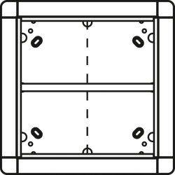 Ritto AP-Rahmen 1883520 4fach quad. silber