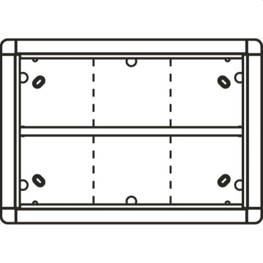 Ritto AP-Rahmen 1883670 6fach weiss