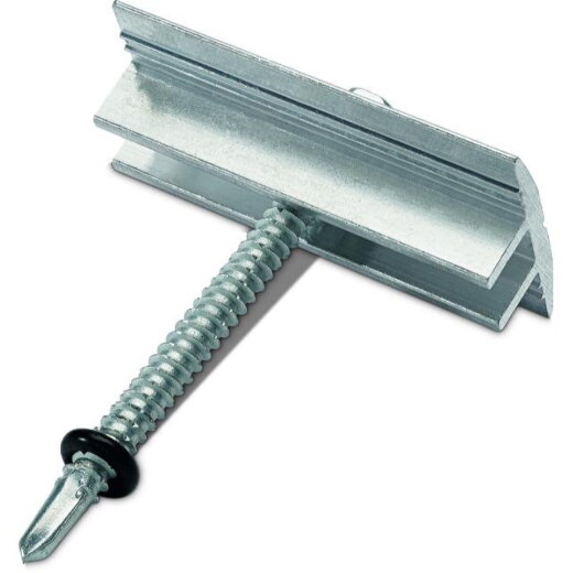 Novotegra Flachdach II Modulbefestiger-Set M Mittelklemme 30-42mm