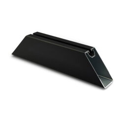 Novotegra Fassaden Sockel 250 mm 11,5mm Bohrung Alu schwarz