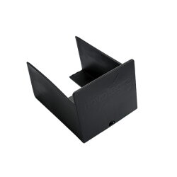 Novotegra Abdeckkappe für Montageprofil C38 schwarz