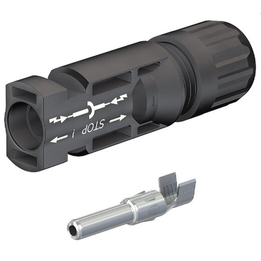 Stäubli MC4 MALE KST4/6X-UR Kupplungsstecker (-) für Kabel Ø 4-6mm²