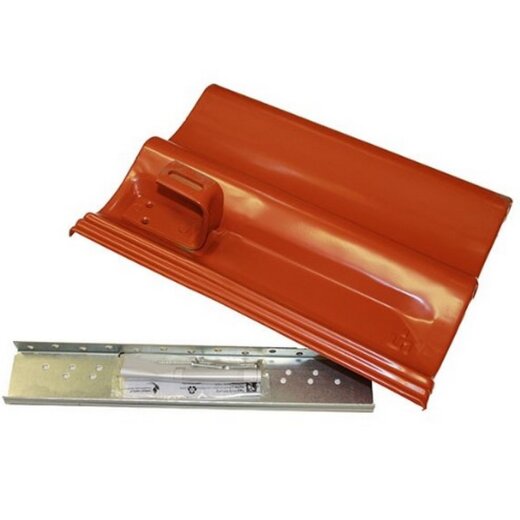 Otto Lehmann Dachhaken auf Metalldachplatte ziegelrot 7300101001035