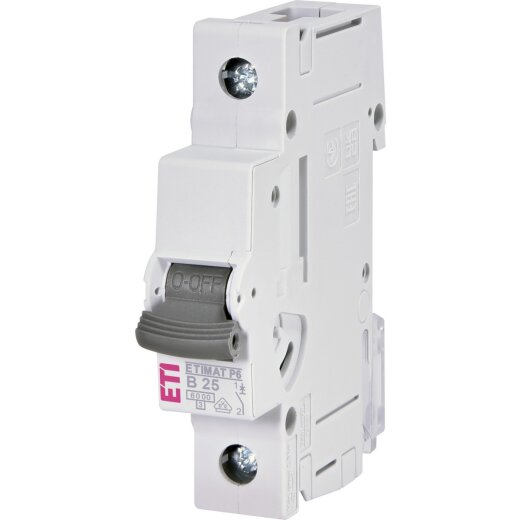 ETI Leitungsschutzschalter ETIMAT P6 1P B25