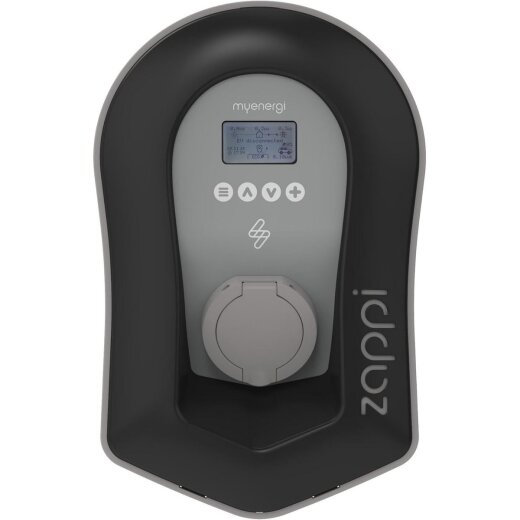 myenergi Zappi Wallbox 11/22kW ZAPPI-2H22UB-T schwarz Typ 2 Anschlussdose